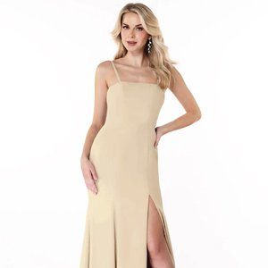 Azazie "cosette" Champagne Bridesmaid Dress
